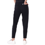 Women Scrub Bottoms Black Slim Fit 4 Pockets in Cotton