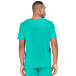 Men Scrub Tops Surgical Green V Neck in Cotton