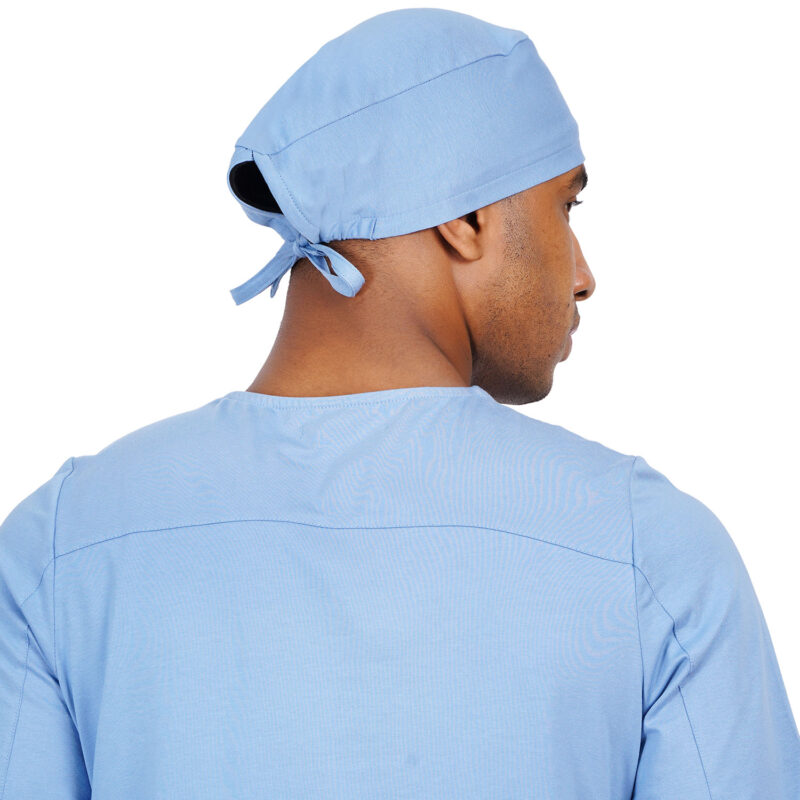 Unisex Cornflower blue Scrub Cap in Polyester