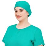 Unisex Green Scrub Cap in Polyester