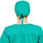 Unisex Green Scrub Cap in Polyester