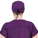 Unisex Aubergine Scrub Cap in Polyester