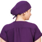 Unisex Aubergine Scrub Cap in Polyester