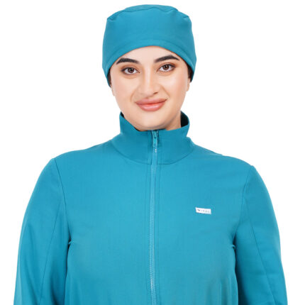 Unisex Teal Scrub Cap in Polyester