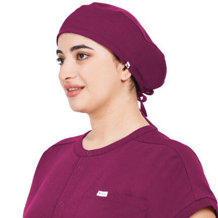 Unisex Wine Scrub Cap in Polyester