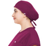 Unisex Wine Scrub Cap in Polyester