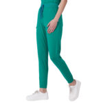 Women Scrub Surgical Green Bottoms Slim Fit 5 Pockets in Cotton