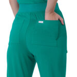 Women Scrub Surgical Green Bottoms Slim Fit 5 Pockets in Cotton