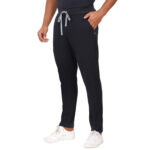 Men Scrub Black Bottoms Slim Fit in Cotton