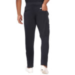 Men Scrub Black Bottoms Slim Fit in Cotton