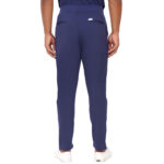 Men Scrub Navy Blue Bottoms Slim Fit in Cotton