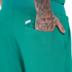 Men Scrub Surgical Green Bottoms Slim Fit in Cotton