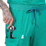 Men Scrub Surgical Green Bottoms Regular Fit in Cotton