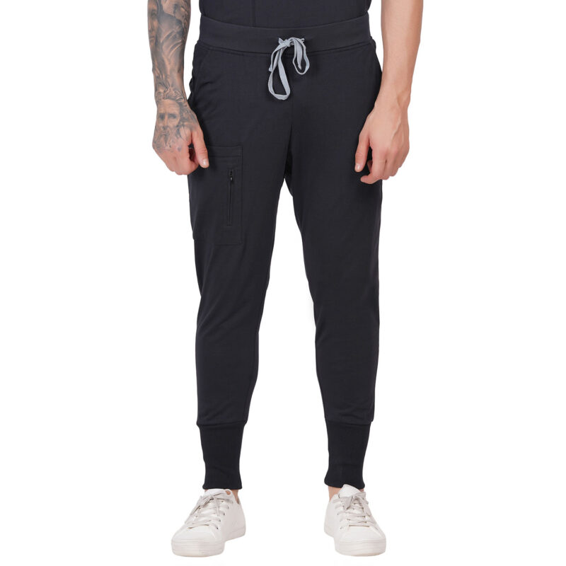 Men Scrub Black Bottoms Relaxed Fit in Cotton