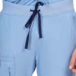 Men Scrub Cornflower Blue Bottoms Relaxed Fit in Cotton