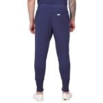 Men Scrub Navy Blue Bottoms Relaxed Fit in Cotton