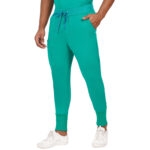 Men Scrub Surgical Green Bottoms Relaxed Fit in Cotton