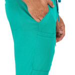 Men Scrub Surgical Green Bottoms Relaxed Fit in Cotton