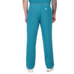 Men Scrub Bottoms Teal Regular Fit in Polyester