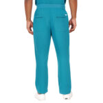 Men Scrub Bottoms Teal Relaxed Fit in Polyester