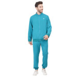 Men Zip Front Scrub Teal Jacket