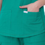 Mikal medical scrubs surgical green