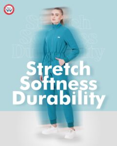 stretchable scrubs for doctors, wrinkle-free scrubs for healthcare workers
