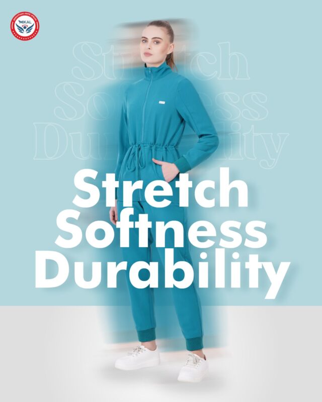 stretchable scrubs for doctors, wrinkle-free scrubs for healthcare workers