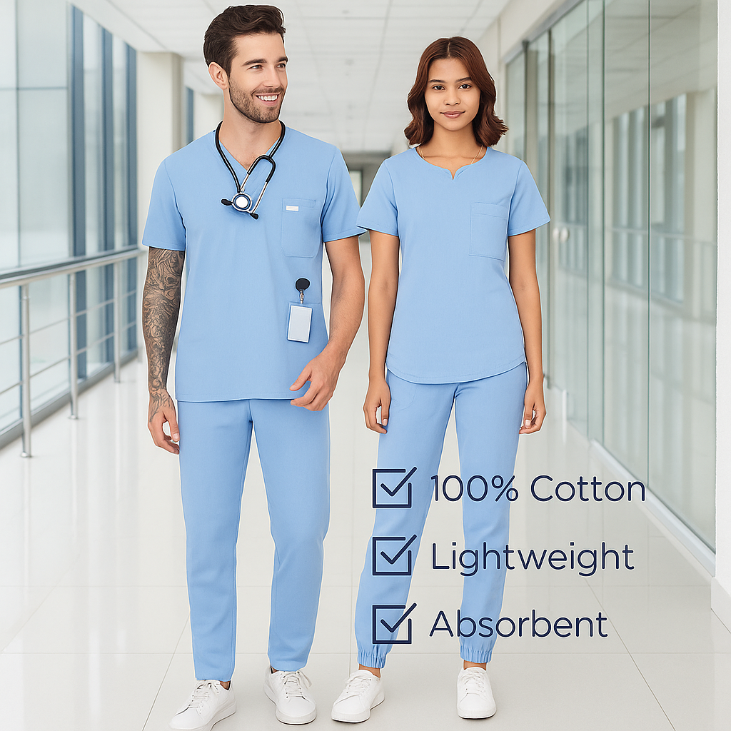 Men's doctor scrubs, Women's doctor scrubs, Scrubs with 5 pockets, Comfortable scrubs, Durable scrubs, Antimicrobial scrubs, Moisture-wicking scrubs, Affordable doctor scrubs